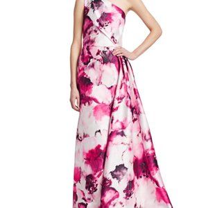 THEIA ONE SHOULDER GOWN. only used once. Size 2.